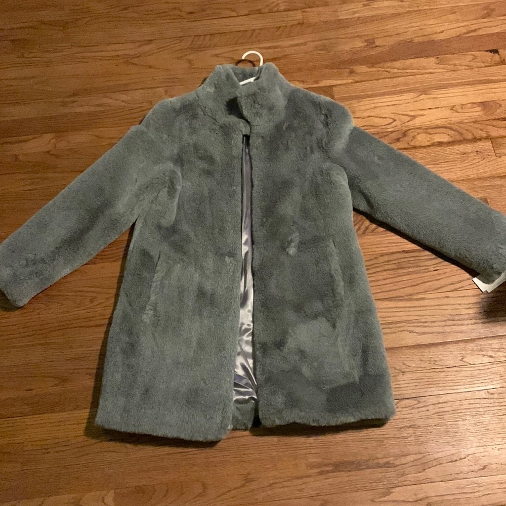 NWT Calvin Klein Faux Fur Coat